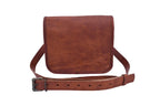 Craftshades – 11*9 inches Full Flap Handcrafted Goat Leather Sling Bag