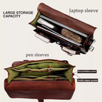 Craftshades Double Pocket Goat Leather Office Bag