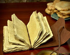 Mystic Evil Eye Hand-Stitched Leather Diary with Antique Lock