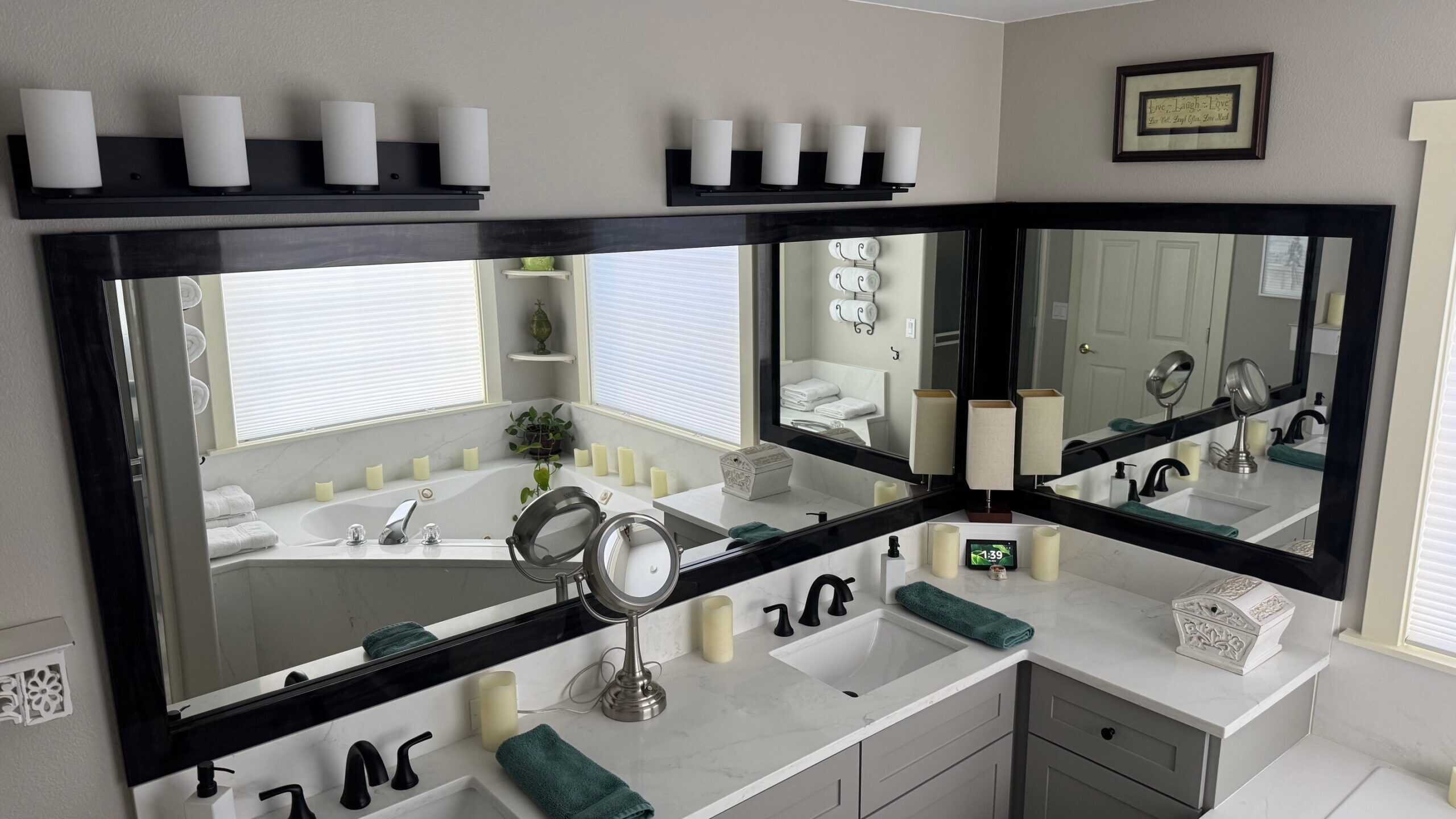Black Smoke Mirror Frame