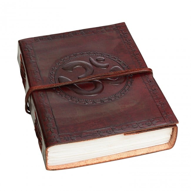 Craftshades – OM Embossed Design 7″5″ Handcrafted Leather Journal/Diary 200 page | 100% Genuine Leather