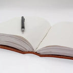 Handcrafted Leather Journal – Om Embossed (7x5")