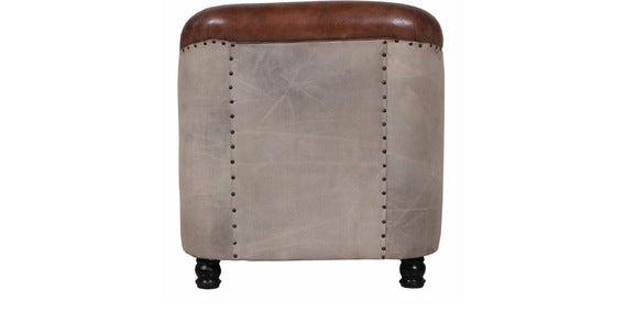Leather Canvas Polo Sofa