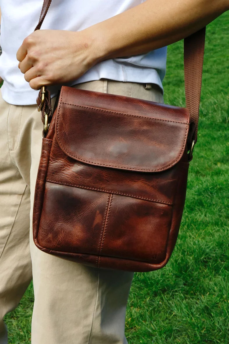 Craftshades - 9x11 Leather Compact Sling Bag