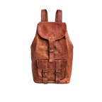 Craftshades - Handcrafted 13*18 Inch Large Goat Leather Backpack |  100% Genuine Leather