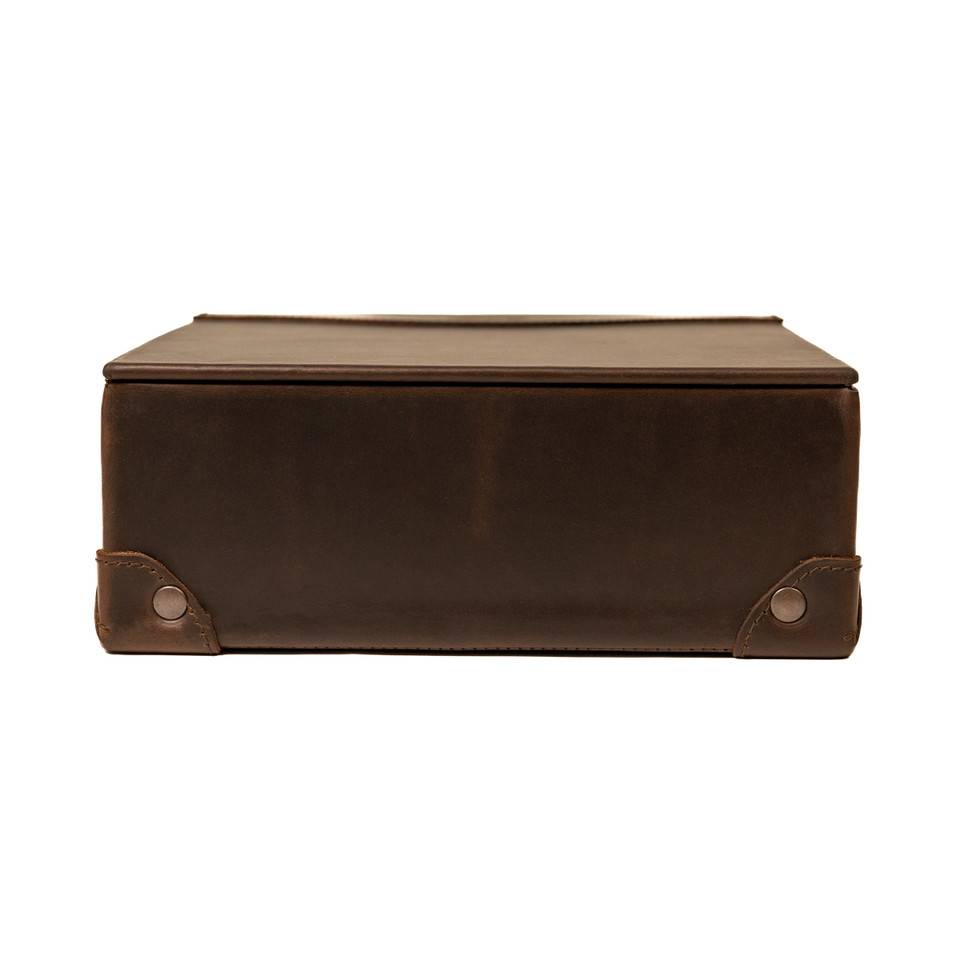 Premium Leather Desk Organizer Box