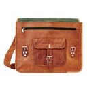 Craftshades – Vintage Single Pocket 15"11 Handcrafted Leather Laptop Bag | 100% Genuine Leather