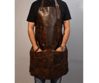 CraftShades Leather apron for men Personalized apron blacksmith apron black leather woodworking apron with pockets strap apron Valentines gift for him