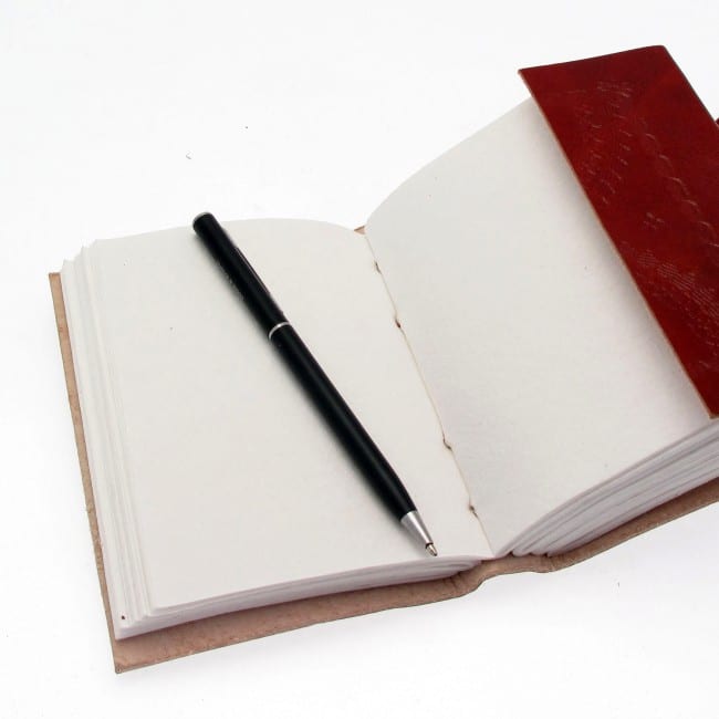 Craftshades – Elephant Embossed 30 cm x 15 cm Handcrafted Leather Photo Album | 100% Genuine Leather