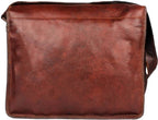 Craftshades – Big Pocket Two Strips 15″11 Handcrafted Leather Laptop Bag | 100% Genuine Leather