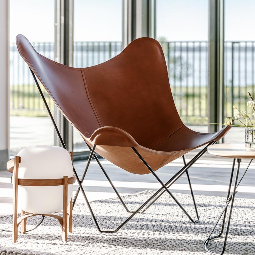 Craftshades Handmade leather 2 Butterfly Chair