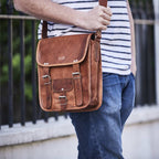 Craftshades – Handcrafted 13″ Retro laptop Leather Bag | 100% Genuine Leather