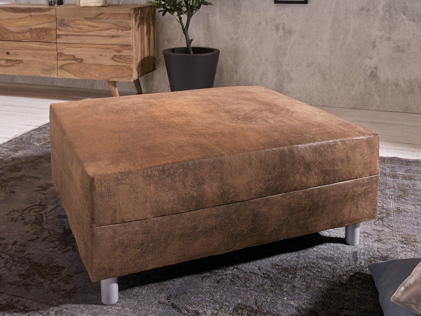 Craftshades Vintage Brown Ottoman