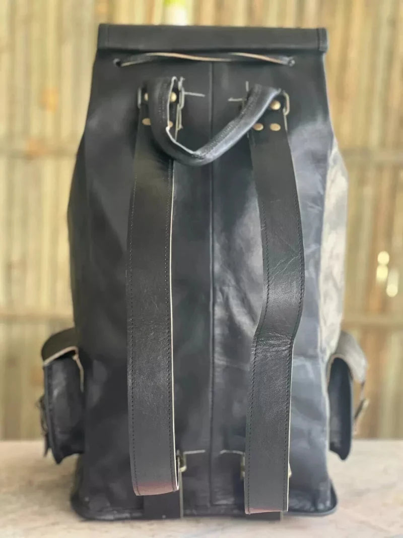 Black Leather Backpack Bag | 100% Genuine Leather
