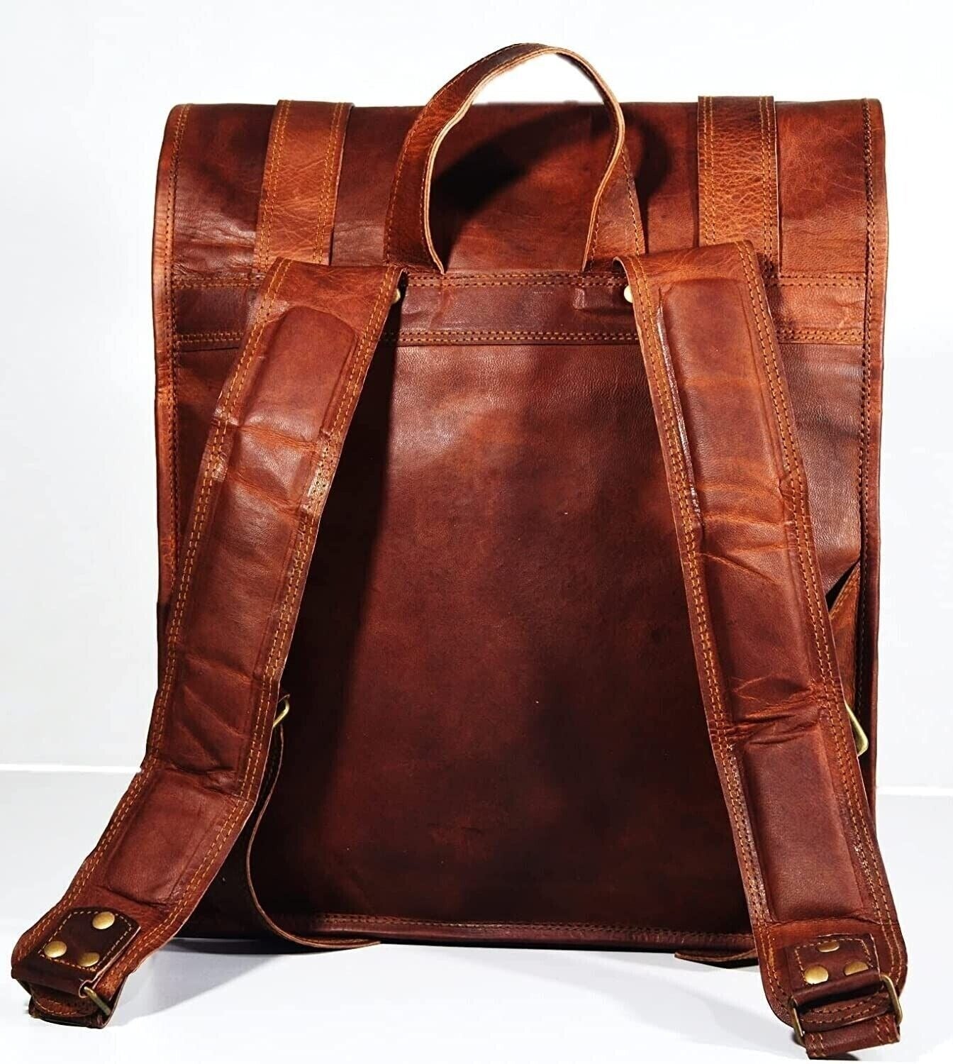 Craftshades - 14*24 Inch 100% Genuine Roll Leather Shoulder Backpack | Unisex