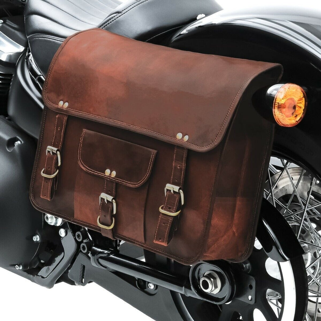 Craftshades – 18″ Classic Handcrafted Leather Laptop Bag | 100% Genuine Leather