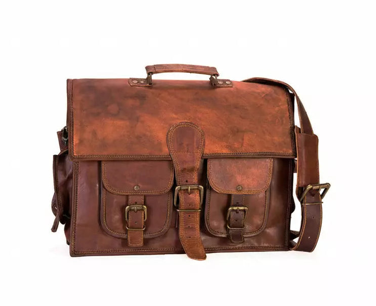 Craftshades - 100% Genuine Leather Work Bag for Men
