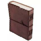 Handcrafted Leather Journal – Plain Brown (7x5")