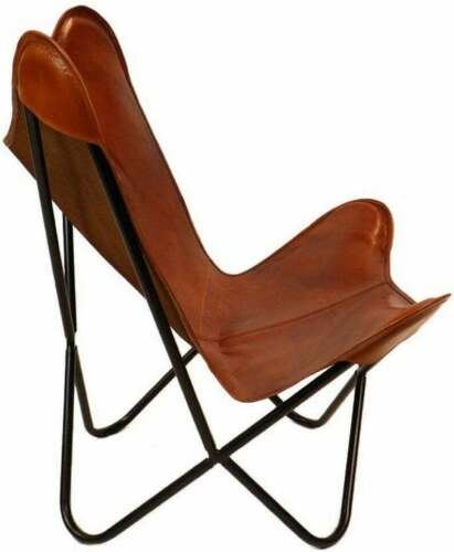 Butterfly Chair Brown chair Buffalo leather