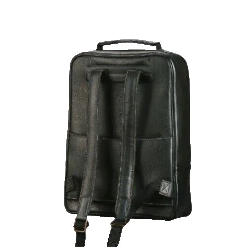 Craftshades –Zipper Closure Minimal Design Grain Leather Backpack Airport Suitcase Back Strap