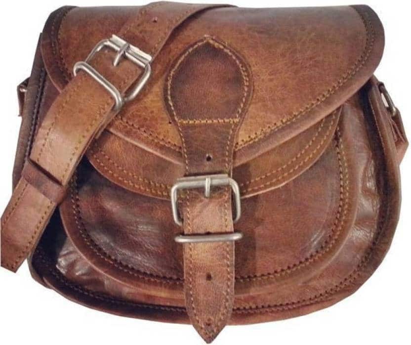 Craftshades – 13″10 Handcrated Leather Women’s Sling Bag | 100% Genuine Leather
