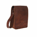 Craftshades – 15"11 Vintage Handcrafted Leather Laptop Bag without Pocket | 100% Genuine Leather