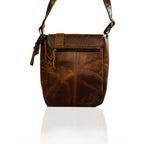 Live with Leather – 9 Inch Buffalo light brown Leather Sling Bag | 100% Genuine Leather