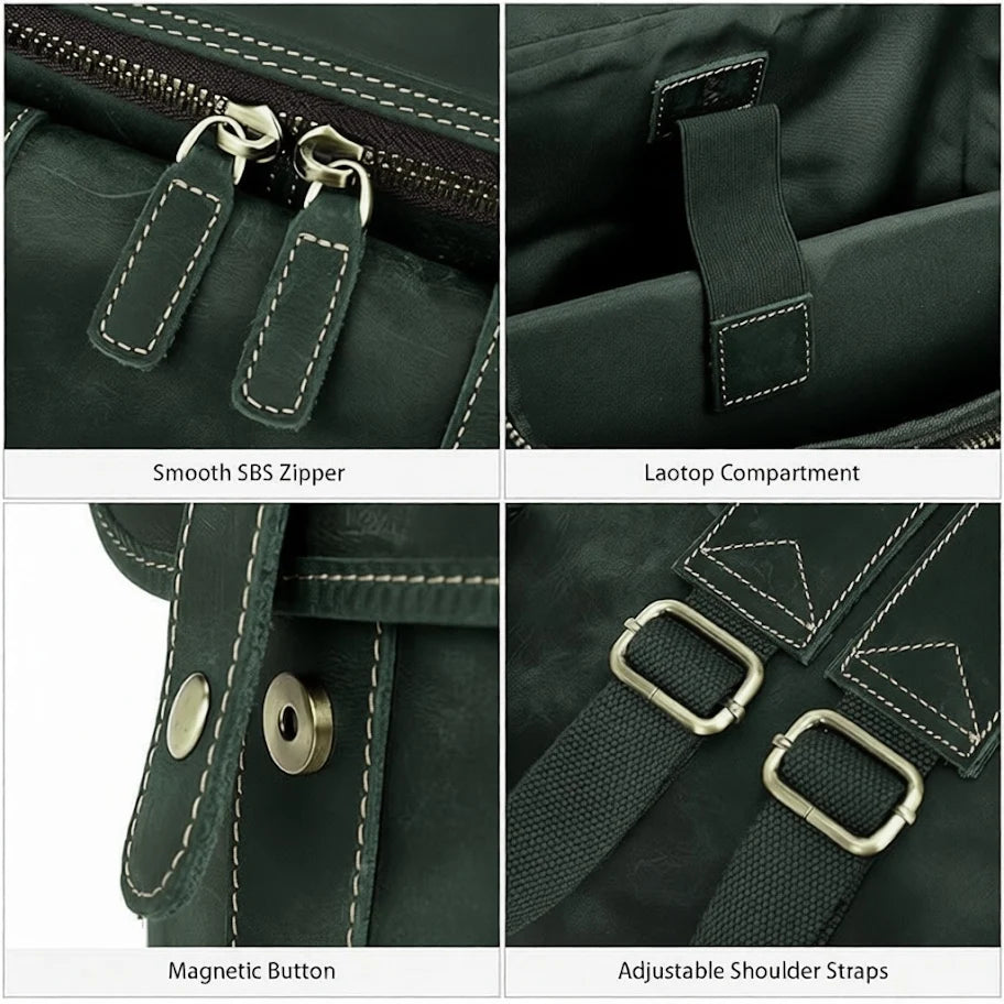 Vintage Travel Laptop Backpack