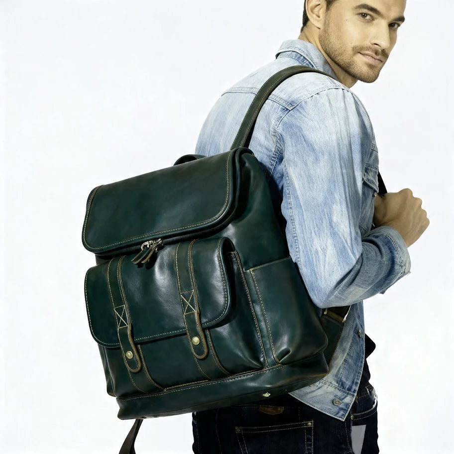 Vintage Travel Laptop Backpack