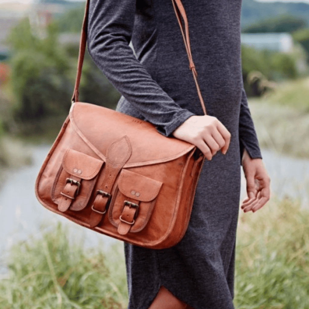Craftshades – Handcrafted Unique Sling Leather Bag for Women | 100% Genuine Leather