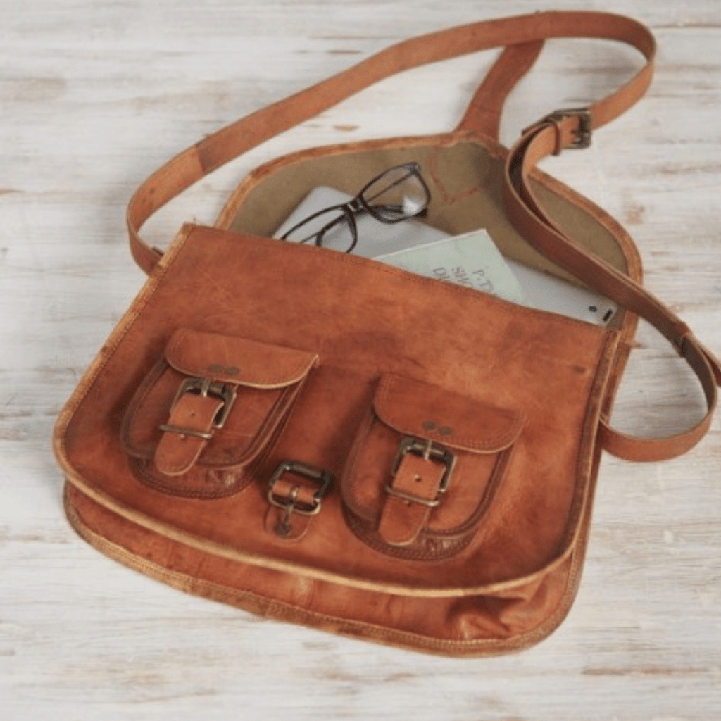 Craftshades – Handcrafted Unique Sling Leather Bag for Women | 100% Genuine Leather