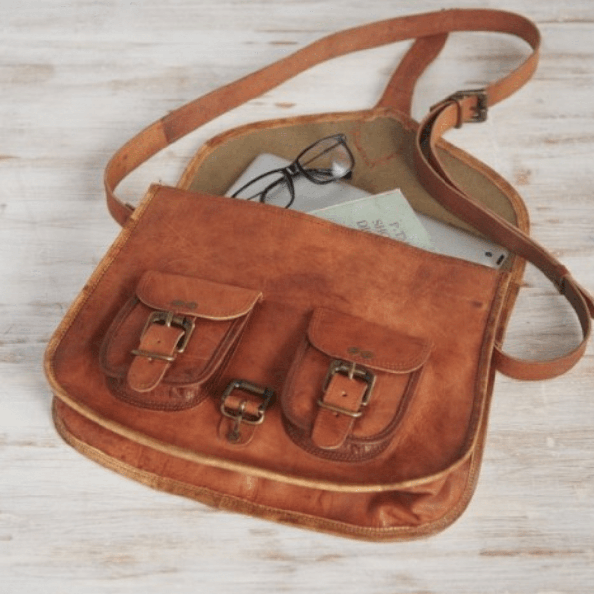 Craftshades – Handcrafted Unique Sling Leather Bag for Women | 100% Genuine Leather