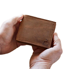 Mens wallet Vintage Leather
